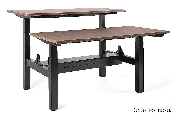 FIGHTER DOUBLE DESK - NEGRO - MARCO Y TABLERO - 2X(140X70 CM)