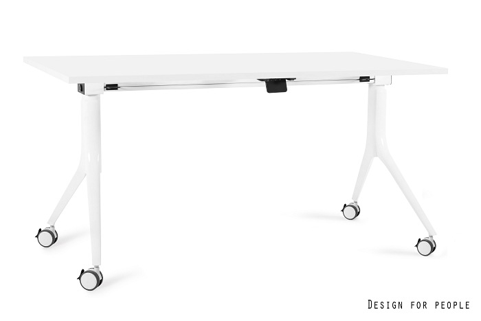 CARL - WEISS - GESTELL UND TISCHPLATTE - 150X80 CM