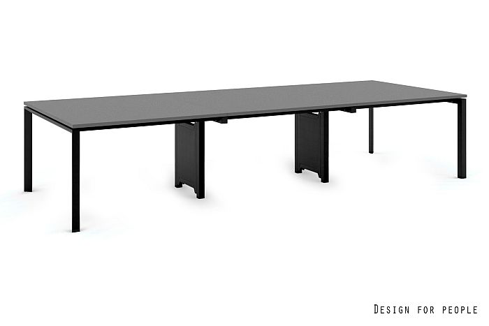 PASON - WORKSTATION 6 - NEGRO -MARCO Y TABLERO - 360X140 CM