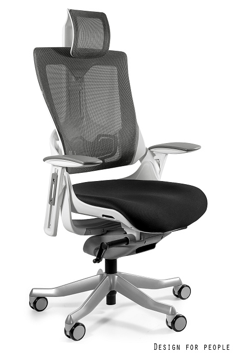 WAU 2 - WHITE/FABRIC BL418 BLACK/MESH NW41 CHARCOAL