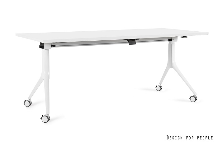 CARL - WEISS - GESTELL UND TISCHPLATTE - 180X80 CM - YZ-02 WEISS