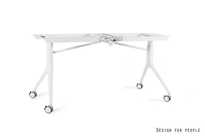 CARL TABLE - BIAŁY - STELAŻ - SZEROKOŚĆ 152 CM