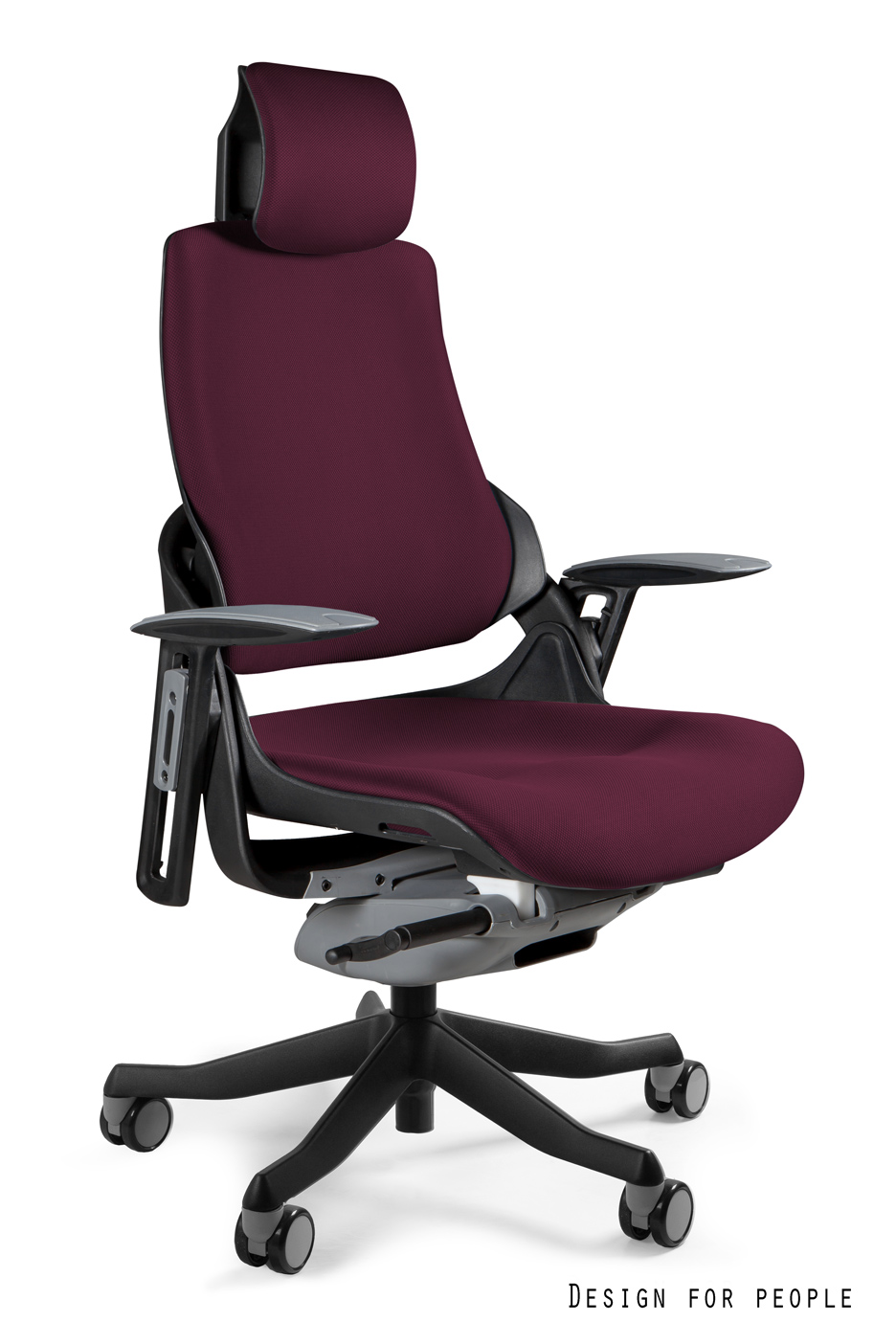 WAU - CZARNY/TKANINA BL403 BURGUNDY