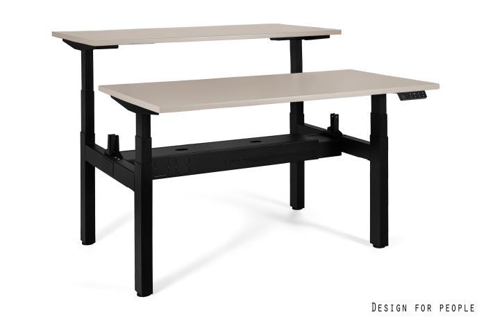 ACTIVE II - NEGRO - MARCO Y TABLERO - 2X(160X70 CM) - YZ-14 BEIGE
