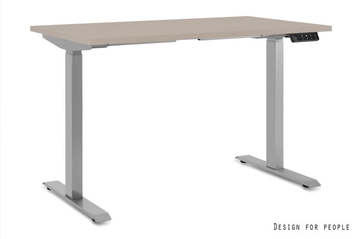 ASTRA - SZARY - STELAŻ I BLAT - 160X70 CM - YZ-14 BEŻOWY