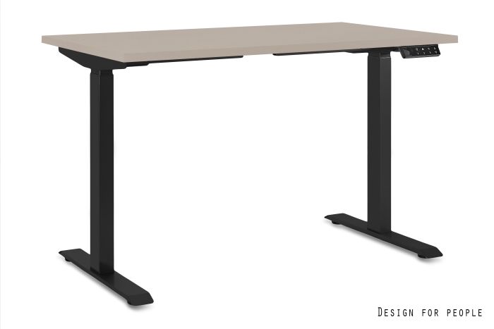 ASTRA - CZARNY - STELAŻ I BLAT - 140X70 CM - YZ-14 BEŻOWY