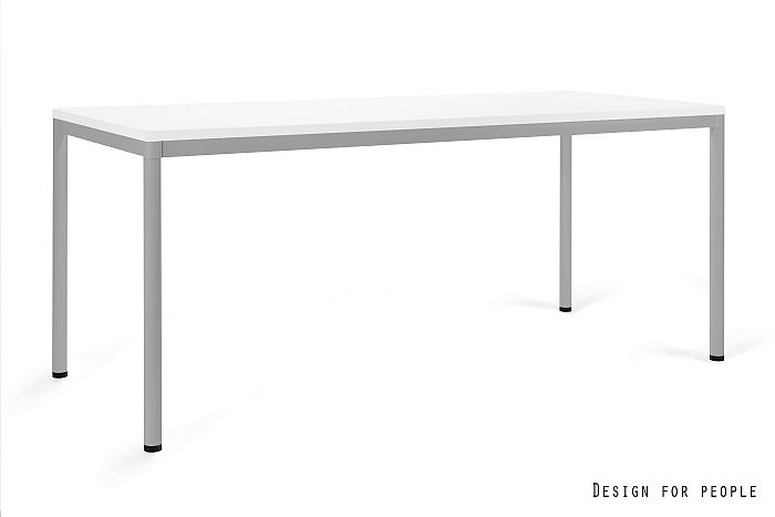 NOBE MANAGER DESK - GREY FRAME, TOP 180X80 CM - YZ-02 WHITE