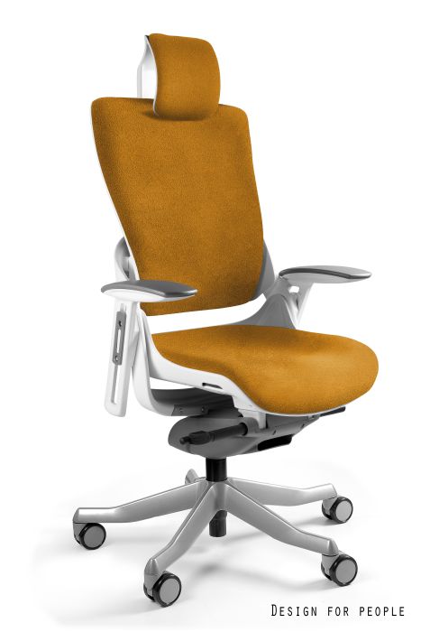 WAU 2 - WHITE/FABRIC PL03 CARAMEL