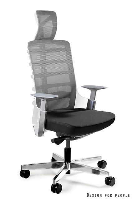 SPINELLY (W-999) - WHITE/FABRIC BL418 BLACK