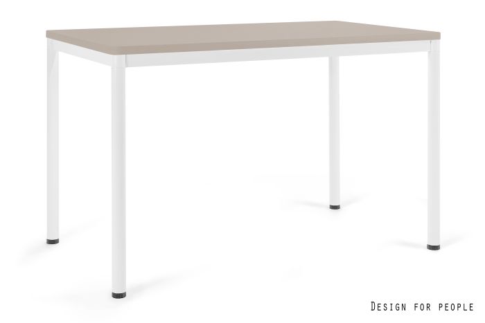 NOBE MANAGER DESK - WHITE FRAME, TOP 120X70 CM - YZ-14 BEIGE