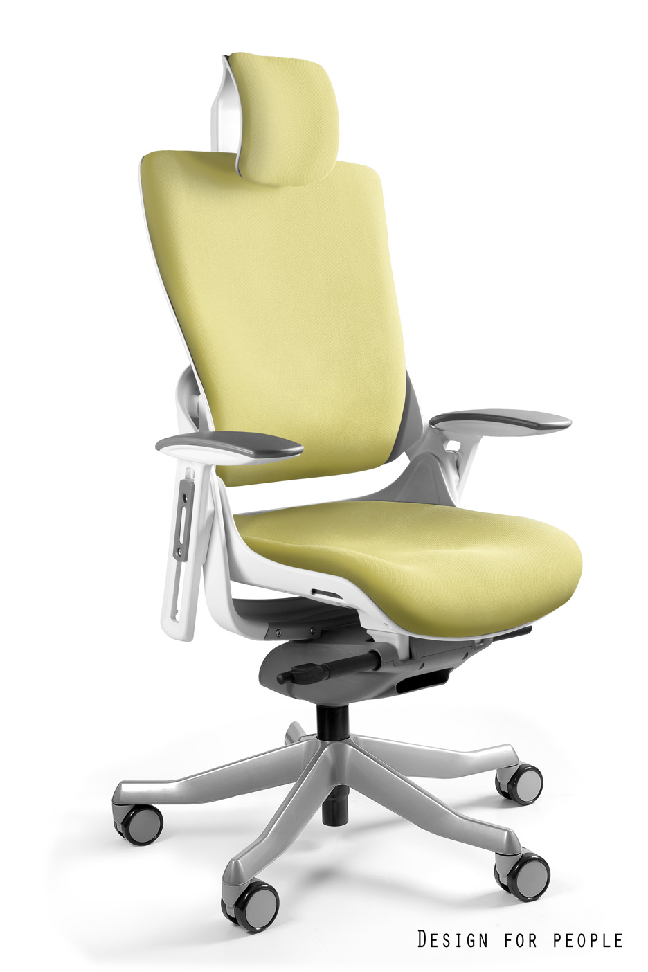 WAU 2 - WHITE/FABRIC BL410 MUSTARD