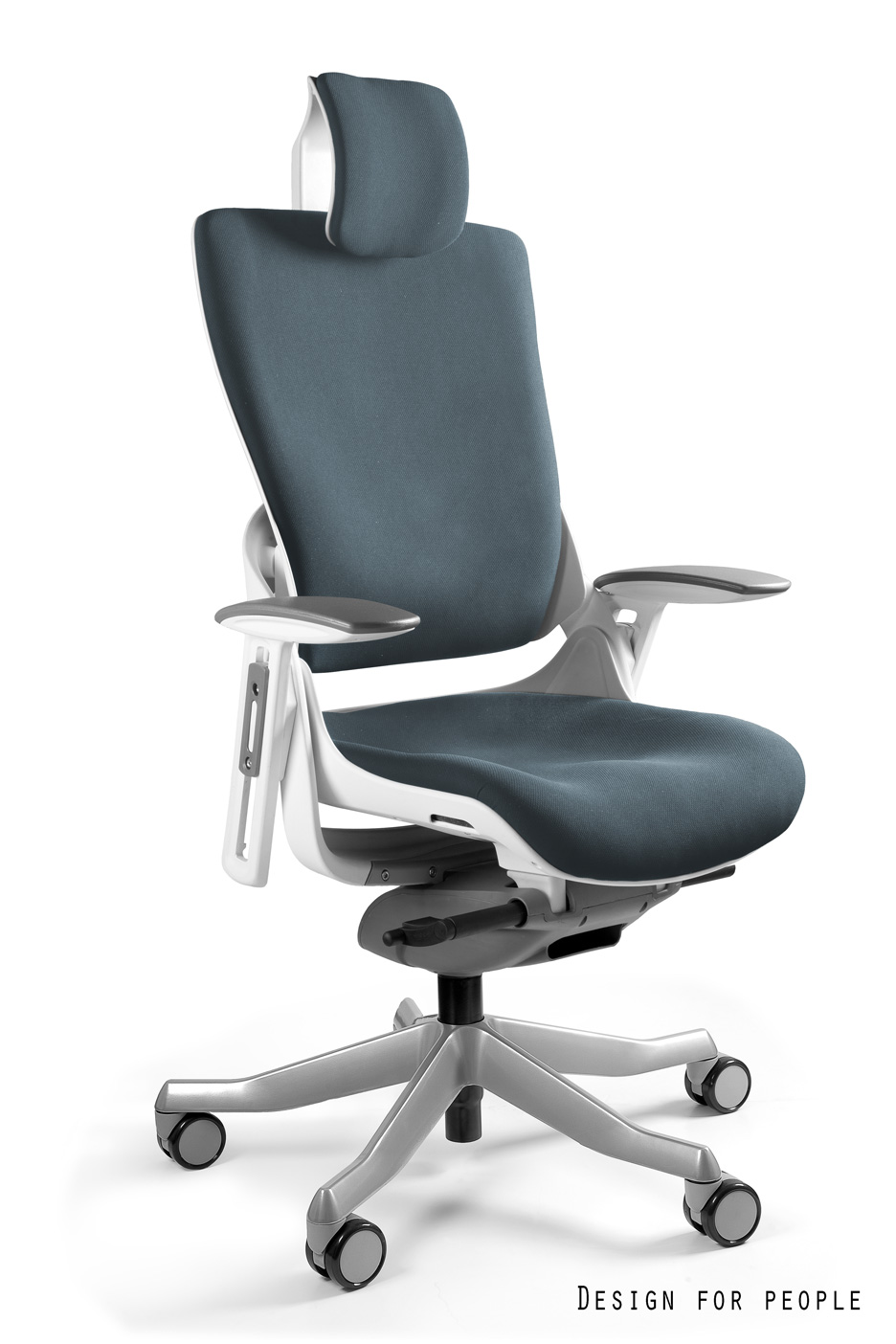 WAU 2 - WHITE/FABRIC BL417 SLATEGREY